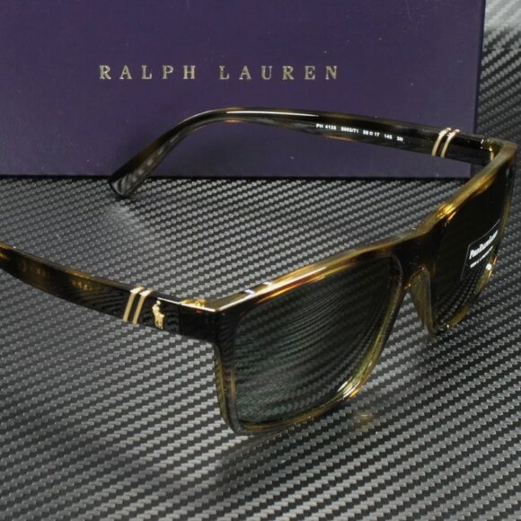Ralph Lauren Polo Havana Green 59mm Men's Sunglasses - Picture 3 of 4